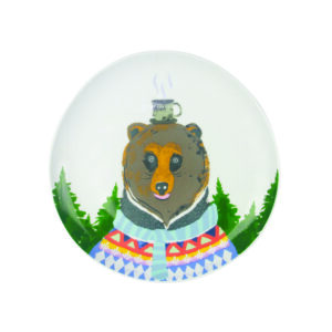 Animal Series - Salad Plate Drinking Bear
