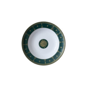 Ghea Panggabean Songket Series - Soup Plate Green