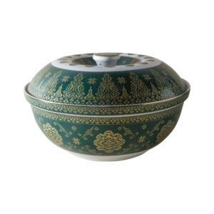 Ghea Panggabean Songket Series - Casserole + Lid Green