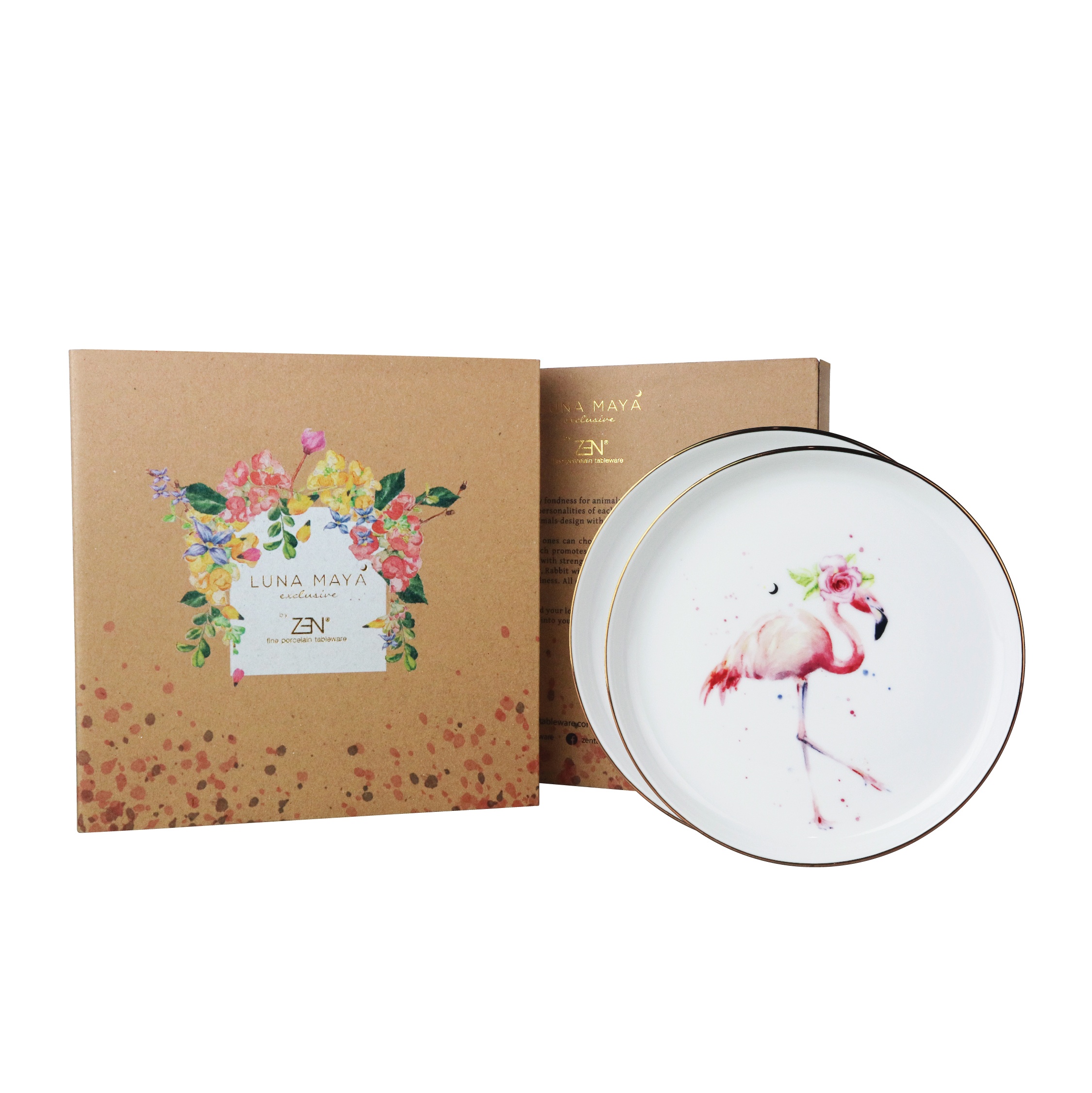 LUNAMAYA Plate Flamingo B
