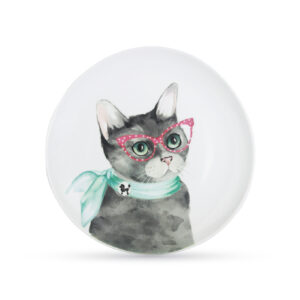 (2pcs)My Glamorous Pet Series - Salad Plate Adorable Cat