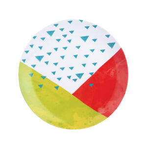 Pop Art Series - Dinner Plate Blue Triangles