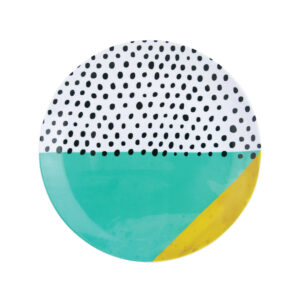 Pop Art Series - Dinner Plate Black Dots