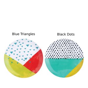 Pop Art Series - Dinner Plate Jumble Lines Lime Green