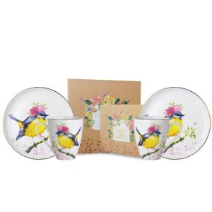 Luna Maya Series - Dinner Set (Salad Plate & Mug) Love Bird
