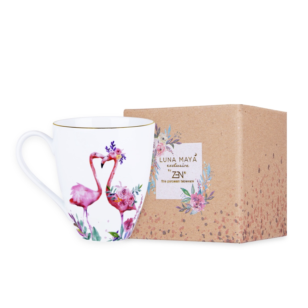 LUNA MAYA EDIT MUG - FLAMINGO W BOX