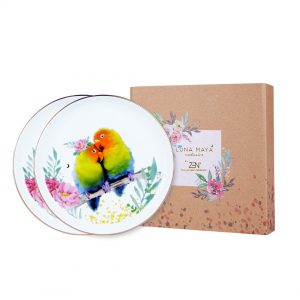 Luna Maya Love Luna Series - Salad Plate Couple Love Bird