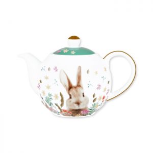 Floral Spring Bunny Series - Teapot