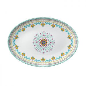 Piring ZEN X Dian Satrowardoyo (Piring Salad& Oval Green Harmony)