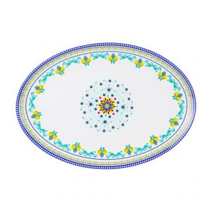Dian Sastrowardoyo Series - Oval Plate Royal Blue