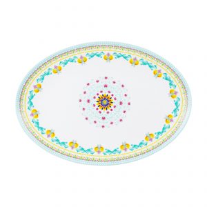 Dian Sastrowardoyo Series - Oval Plate Green Harmony