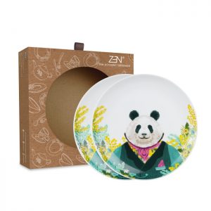 Animal Spring Series - Salad Plate Panda [2 PCS + Box]