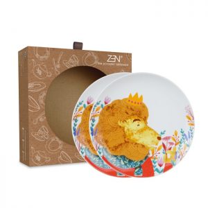 Animal Spring Series - Salad Plate Lion [2 PCS + Box]
