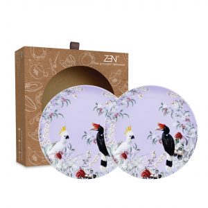 ZEN Piring Makan Best Quality Margasatwa Lilac Diameter 22 cm (2 pcs)