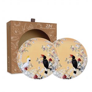 ZEN Piring Makan Best Quality Margasatwa Butter Diameter 22 cm (2 pcs)