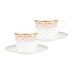 Royal Dotty Series - Cup & Saucer Red (2pcs)