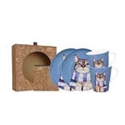 Cute Glamorous Pet Series - Dinner Set Sociable Cat