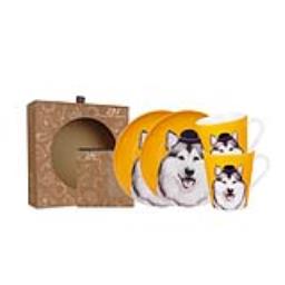Cute Glamorous Pet Series - Dinner Set Emphatic Husky