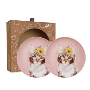 Cute Glamorous Pet Series - Salad Plate Lovable Cat