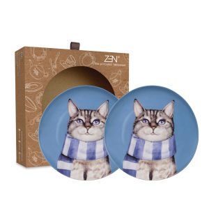 Cute Glamorous Pet Series - Salad Plate Sociable Cat