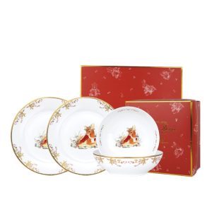 Sandra Dewi Series - Dinner Set Nutcracker Bambi 2Plate 2Bowl