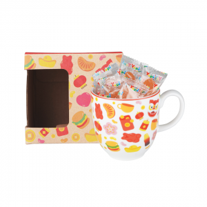 ZEN x Yupi Mug isi Gummy Orange Slice - Lunar White with Giftbox