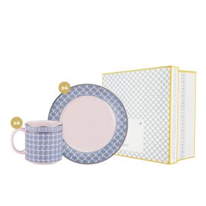 ZASKIA SUNGKAR The Z Collection - Pattern Blue Hampers Piring Mug Set