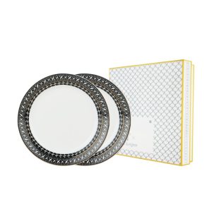 ZASKIA SUNGKAR The Z Collection - Pattern Black B&B Plate