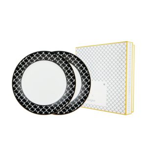 ZASKIA SUNGKAR The Z Collection - Pattern Black Salad Plate