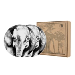 Ghea Elephant Series - Salad Plate Black