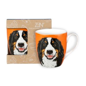 ZEN Mug/Gelas Keramik Dog Story - Bernese with Giftbox