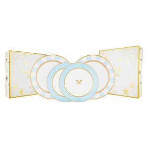 ZEN X SANDRA DEWI Dinner Set Blue Blossom Butterfly 4Plate + Box