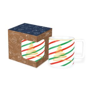 ZEN Mug Gelas Keramik Holiday Cane Christmas 370 ml + Box