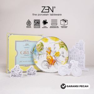 ZEN Piring Keramik Urban Style The Girls Fashion Atelier + Gift Box