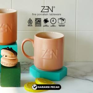 ZEN Mug Gelas Keramik Terakota Macaron Matte Terracotta 330 ml