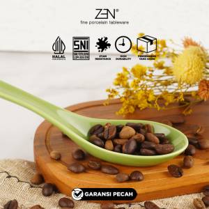 ZEN Sendok Keramik Rustic Green Sendok Makan Best Seller