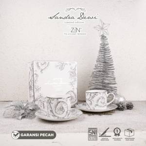 ZEN X SANDRA DEWI Cangkir Keramik Magnificent Frost 2 pair + Box