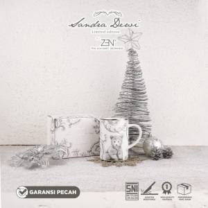 ZEN X SANDRA DEWI Gelas Mug Keramik Magnificent Frost Bear 330 ml +Box
