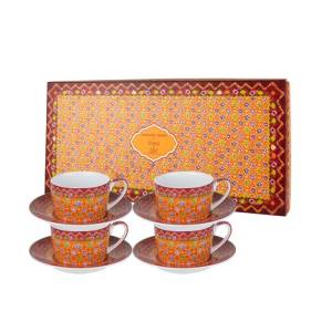 ZEN x Ghea Jumputan Series Pelangi Cangkir Keramik Set 4 Pairs +Box