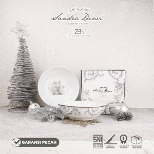 ZEN X SANDRA DEWI Mangkuk Keramik Magnificent Frost Bear 2 pcs + Box