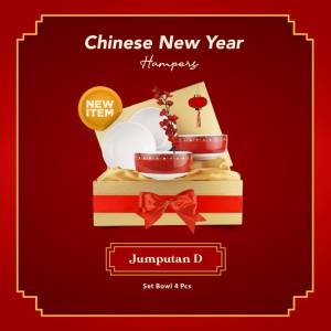 ZEN Hampers/Parcel CNY Imlek Bowl Keramik Set Ghea Jumputan D