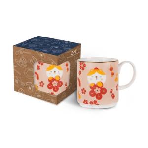 ZEN Mug Gelas Keramik Prosperity Cat  280ml + Box