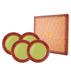 ZEN x Ghea Jumputan Series Piring Makan Green isi 4 pcs + Box