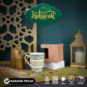 ZEN Mug Gelas Keramik Dazzling Mubarak 280 ml + Box