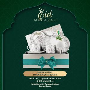 ZEN Hampers Ramadhan Tea Set Keramik Sandra Frost B
