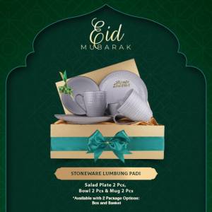 ZEN Hampers Ramadhan Piring Mug Keramik Lumbung Padi