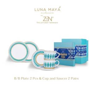 ZEN X LUNA MAYA Cangkir Keramik Piring Kecil Set Delightful Aiyla +Box