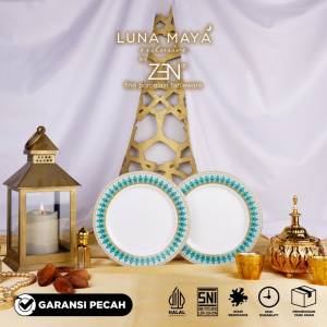 ZEN X LUNA MAYA Piring Snack Keramik Delightful Aiyla 17cm 2pcs + Box