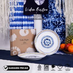 ZEN x WULAN GURITNO Piring Salad Keramik Blissful Asha 2 pcs + Box