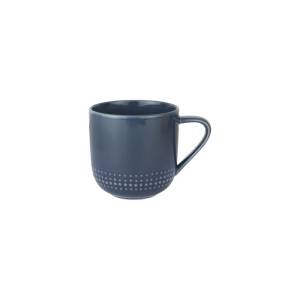 ZEN Mug Gelas Keramik Dotted Lines Blue Navy - 310 ml
